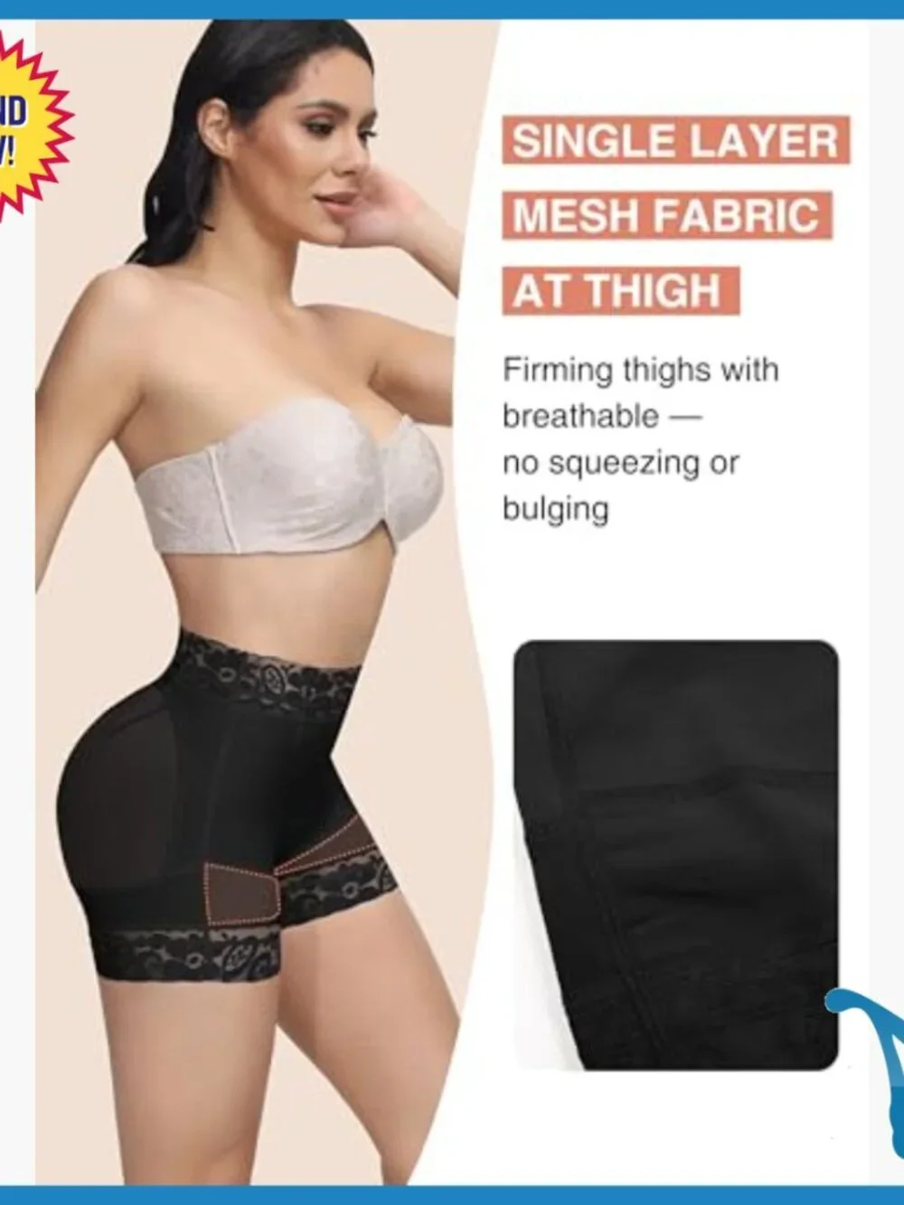 Tummy Control Shapewear Shorts Butt Lift Medium Spandex Slimmer